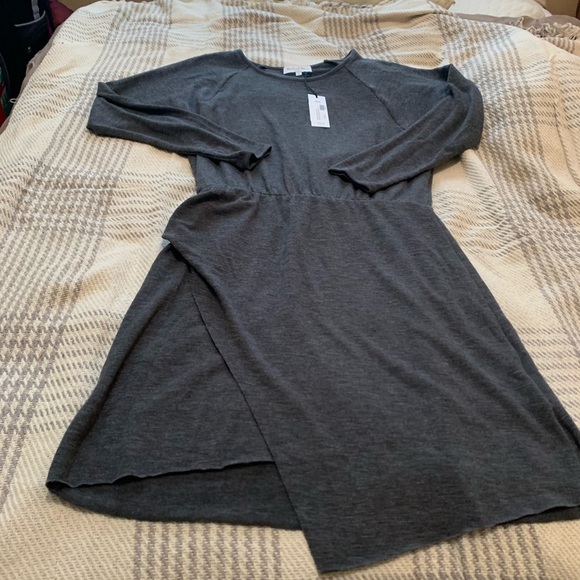 MICHAEL STARS Hally Faux Wrap Long Sleeve Dress - Picture 7 of 8